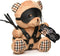 Master Series - Sexy Cadeau - Bondage Teddybeer - Jouw Speelse Partner in Plezier