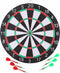 Masterdarts Dartbord tweezijdig - Ø 42 cm - Inclusief 6 pijlen en marker - Rood/Groen