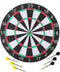 Masterdarts Dartbord tweezijdig - Ø 42 cm - Inclusief 6 pijlen en marker - Rood/Groen