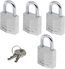 MasterLock 4 Hangsloten, 20mm, O3mm, aluminium