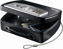 MasterLock Draagbare Kluis - Met stalen kabel voor verankering - Digitaal combinatieslot - P008EML