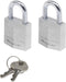 MasterLock Hangslot - Massief Aluminium - 20 mm - 2 stuks - 9120EURT