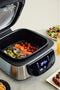 MasterPRO Grill Elektrisch Anti-aanbaklaag, Grillfunctie, Heteluchtfunctie, Met display Zwart/RVS