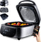 MasterPRO Grill Elektrisch Anti-aanbaklaag, Grillfunctie, Heteluchtfunctie, Met display Zwart/RVS