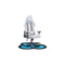Mat voor Gaming Newskill NS-FLOORPAD Zwart Zwart/Blauw