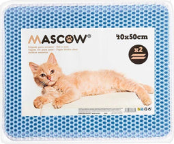 Mat voor kattenbak Blauw 50 x 40 x 1,5 cm (12 Stuks)