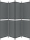 vidaXL - Kamerscherm - met - 4 - panelen - 200x200 - cm - stof - antracietkleurig