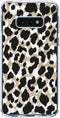 Hoesje Geschikt voor Samsung Galaxy S10e Hoesje Siliconen - Design Backcover siliconen - Meerkleurig / Panther Black / Gold