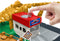Matchbox Brandweerkazerne Matchbox Schaal 1:75 Staal Rood