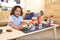 Matchbox Brandweerkazerne Matchbox Schaal 1:75 Staal Rood