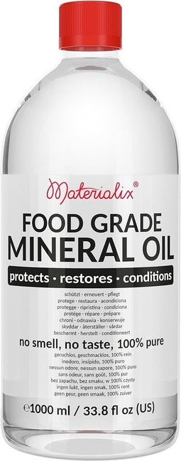 Materialix Minerale Olie voor Hout en Bamboe Snijplanken - Voedselveilig - 1000ml