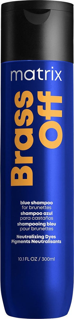 Matrix Brass Off Shampoo – Neutraliseert warme ondertonen in bruin haar – 300 ml