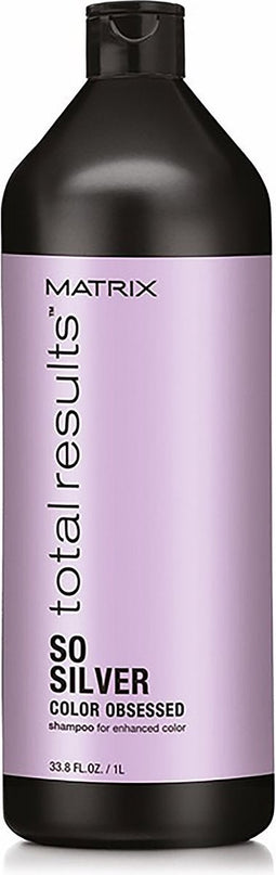 Matrix - Total Results So Silver Color Obsessed Shampoo to Neutralize Yellow Shampoo for neutralize yellow tones - 1000ml