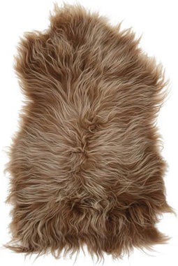vidaXL - Stoelhoes - IJslander - schapenvacht - 70x110 - cm - bruin