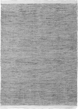 Matta - Scandi Black White Vloerkleed - 200x300 - Rechthoek - Buiten,Laagpolig,Structuur Tapijt - Modern - Zwart_wit