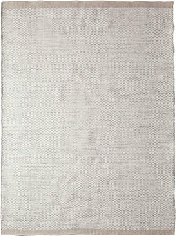 Matta - Scandi Grey White Rond Vloerkleed - 200 rond - Rond - Laagpolig,Rond,Structuur Tapijt - Modern - Beige, Grijs