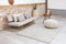 Matta - Scandi Grey White Rond Vloerkleed - 200 rond - Rond - Laagpolig,Rond,Structuur Tapijt - Modern - Beige, Grijs