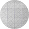 Matta - Stenkol Rond Vloerkleed - 200 rond - Rond - Laagpolig,Rond Tapijt - Modern - Wit