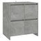 Dressoir 70x41x75 cm bewerkt hout betongrijs