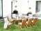 MAUI - Tuinset voor 8 - Lichte houtkleur/Cremewit - Acaciahout