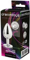 Dream Toys - Aluminium anaalplug met siersteen Large Gleaming Love - Zilver