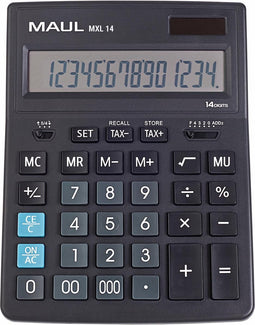 MAUL bureaurekenmachine MXL 14, zwart
