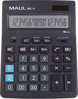 MAUL bureaurekenmachine MXL 16 | zwart