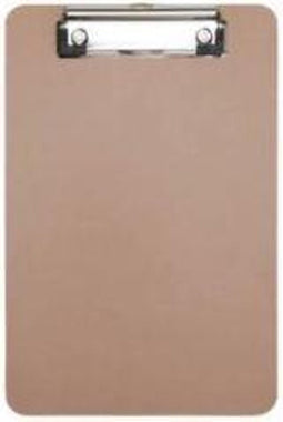 MAUL klemplaat Basic | hardboard karton | A5 staand | bruin