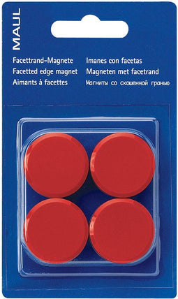 MAUL magneet Solid 32mm trekkracht 2.5kg blister 2 rood