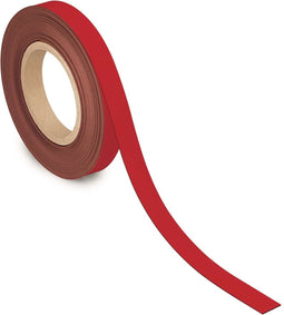 MAUL Magneetband - rood - metaal - beschrijfbaar - 1 stuk - 10 m x 20 mm x 1 mm