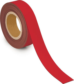 MAUL Magneetband - rood - metaal - beschrijfbaar - 1 stuk - 10 m x 40 mm x 1 mm