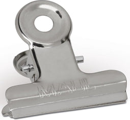 MAUL papierklem bulldogclip 30mm blister 10 verchroomd 12 stuks