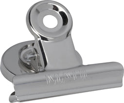 MAUL papierklem bulldogclip magnetisch 30mm blister 2 verchroomd 24 stuks