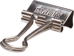 MAUL papierklem foldback 19mm blister 12 zilver 24 stuks