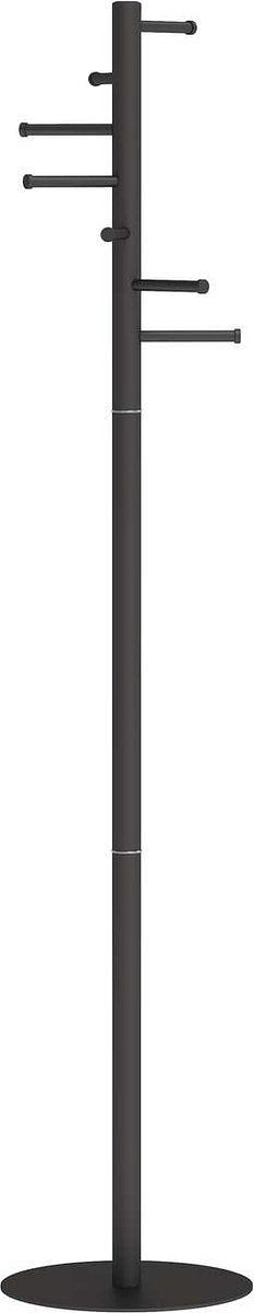 MAULcaurus Kapstok - 7 haak - standvoet - zwart - 1 stuk - Ø 35 x 177 cm - MAUL