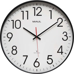 MAULclimb Wandklok 47RC incl. batterij - zwart - 1 stuk - Ø 47.7 x 5.4 cm - MAUL
