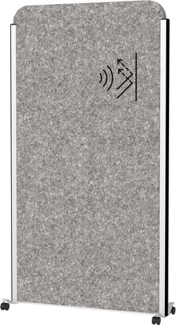 MAULcocoon scheidingswand akoest. 100x180 grijs mobile