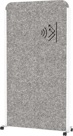 MAULcocoon scheidingswand akoest. 100x180 grijs mobile