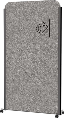 MAULcocoon scheidingswand akoestisch 100x180 grijs mobile