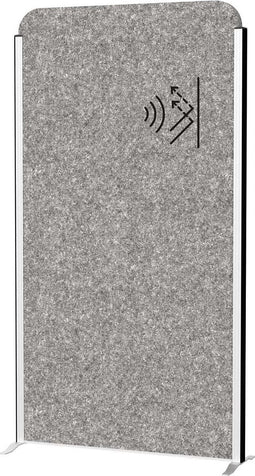 MAULcocoon scheidingswand akoestisch 100x180 grijs, voet