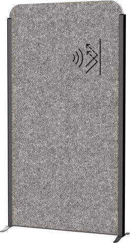 MAULcocoon scheidingswand akoestisch 100x180 grijs, voet