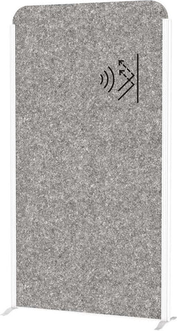 MAULcocoon scheidingswand akoestisch 100x180 grijs, voet