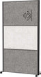 MAULconnecto scheidingswand 100 x 182 cm - akoestisch - met wielen - anthraciet - 1 stuk - MAUL