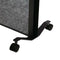 MAULconnecto Uplight scheidingswand 100 x 182 cm - akoestisch - met wielen - anthraciet - 1 stuk - MAUL