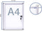 MAULextraslim Vitrine - zilver - 1 x A4 - 1 stuk - 3.1 x 27 x 35.1 cm - MAUL