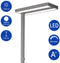 MAULjaval LED Bureaulamp - dimmbaar - tafelklem - zilver - 1 stuk - 61 x 28 x 120 cm - MAUL