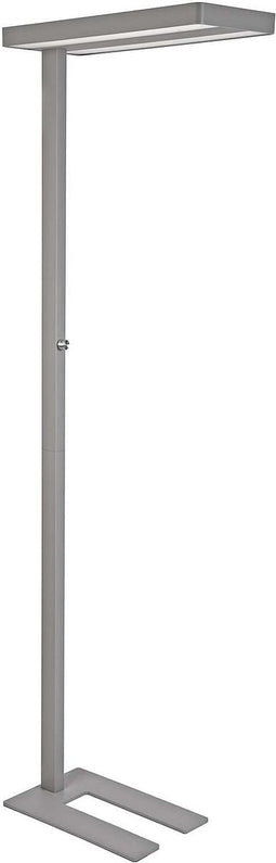 MAULjaval LED Vloerlamp - dimmbaar - standvoet - zilver - 1 stuk - 61 x 28 x 196 cm - MAUL