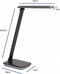 MAULjazzy LED Bureaulamp - dimmbaar - standvoet - zwart - 1 stuk - 26 x 13 x 42.5 cm - MAUL