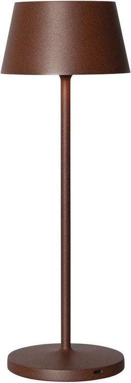 MAULnina LED Accu-lamp - dimmbaar - standvoet - binnen en buiten - bruin - 1 stuk - 12 x 12 x 34 cm - MAUL