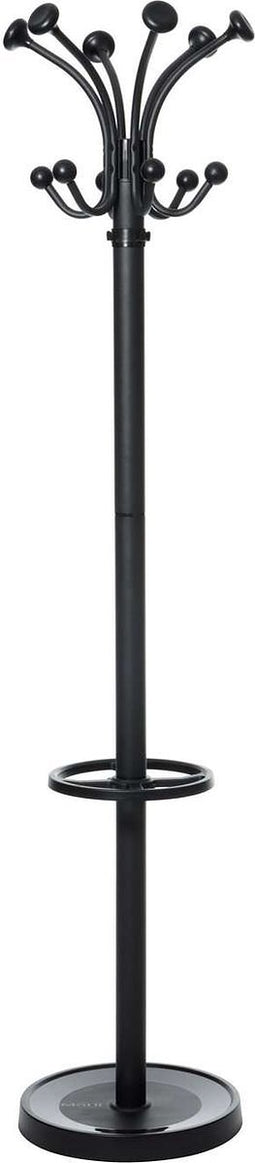 MAULnubis Kapstok - 20 haak - standvoet - zwart - 1 stuk - Ø 40 x 177.5 cm - MAUL